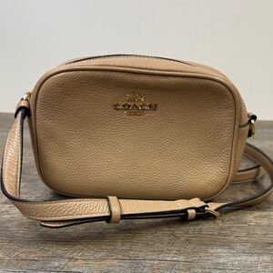 Coach Pebbled Leather Mini Jamie Camera Crossbody – Taupe (No. G2211 CA069)